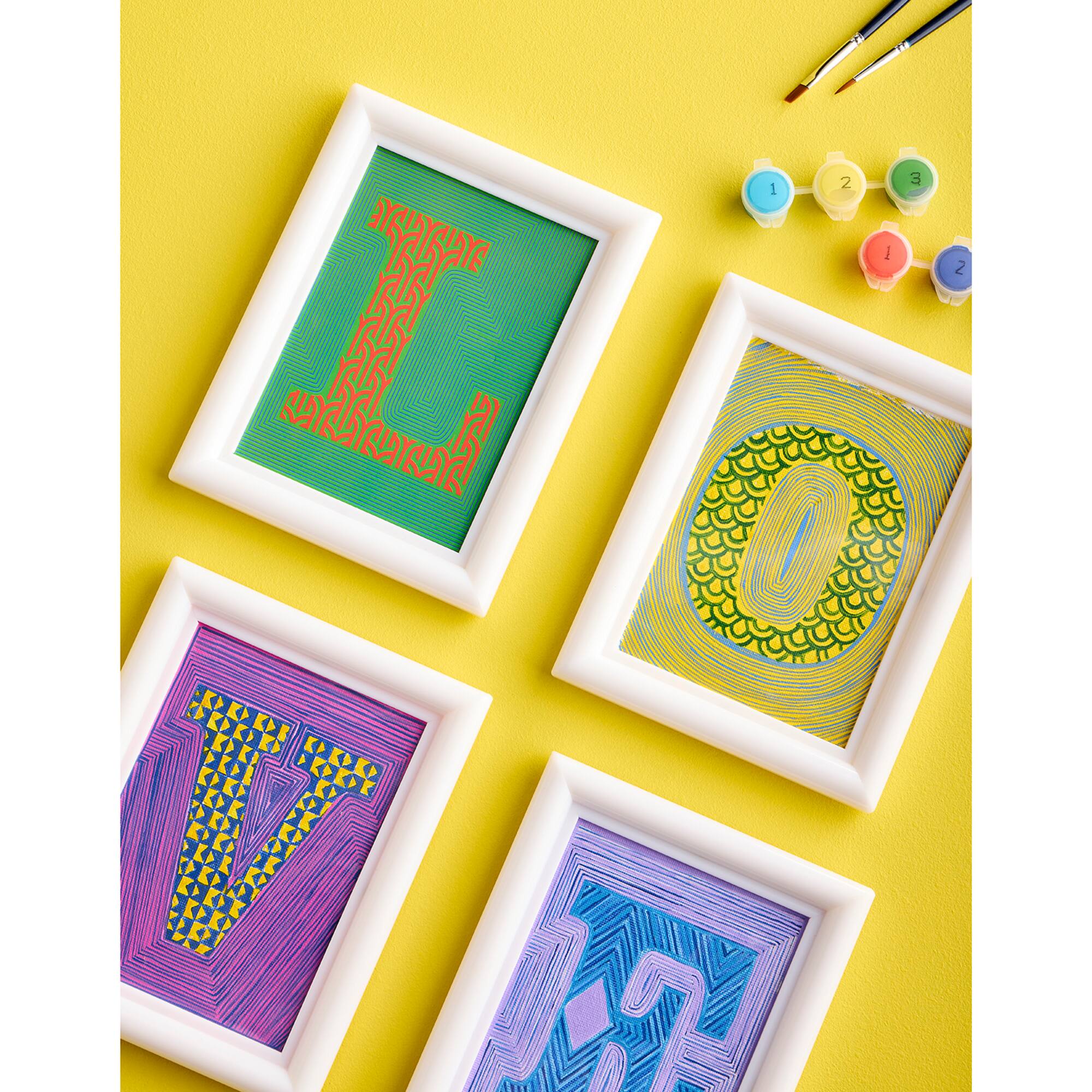 Jonathan Adler x Michaels LOVE Paint-By-Number Framed Gallery Kit